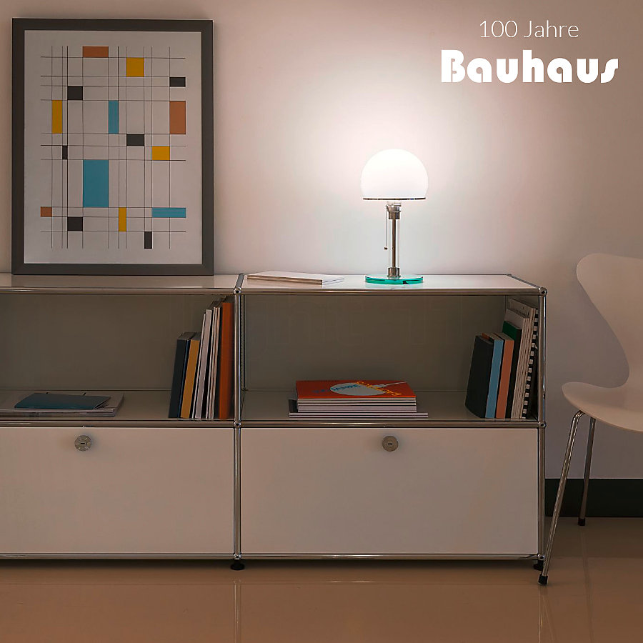 Tecnolumen Wagenfeld WG 24 Tischleuchte Anwendungsbild Home_Bauhaus